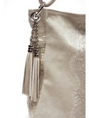 Borsa a mano Marani, vera pelle beige