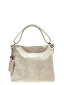 Borsa a mano Marani, vera pelle beige