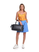 Borse Borsa a mano Milana vera pelle Nero