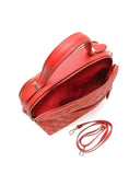 Borsa a mano Yume in vera pelle rossa