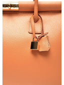 Borsa a mano Yuki in vera pelle Cognac