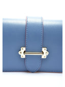 Marsupio Greta azzurro in vera pelle