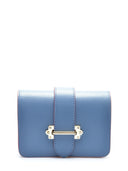 Marsupio Greta azzurro in vera pelle