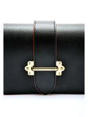 Marsupio Greta in vera pelle Nero