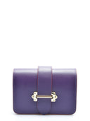 Marsupio Greta viola in vera pelle