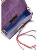 Marsupio Greta viola in vera pelle