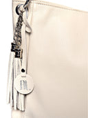 Borse Borsa con manico Katarina beige in vera pelle