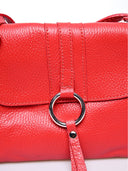 Borsa a tracolla Louisa, vera pelle, rossa