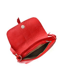 Borsa a tracolla Louisa, vera pelle, rossa