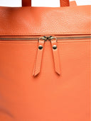 Zaino Malina in vera pelle Arancione