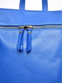 Zaino Malina in vera pelle Blu elettrico