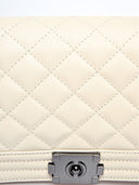 Borsa a tracolla Eleonora beige in vera pelle