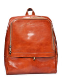Zaino Anna Luchini Francine in pelle naturale timbro Cognac