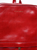 Anna Luchini rucsac Francine piele naturala  Rosu stamp