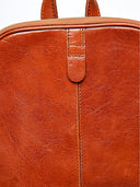 Borse zaino Alice, vera pelle color cognac