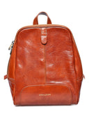 Borse zaino Alice, vera pelle color cognac