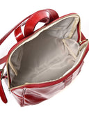 Zaino Alice in vera pelle rosso