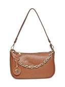 Borsa a mano Mimi cognac in vera pelle