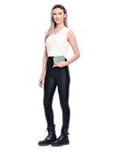 Portafoglio Dacia in pelle naturale verde chiaro