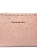 Portafoglio Dacia rosa in vera pelle