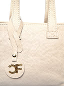 Borsa a mano Josepha beige in vera pelle