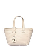 Borsa a mano Josepha beige in vera pelle
