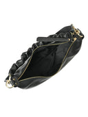 Borsa a mano Maximiliane in vera pelle nera