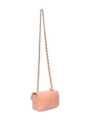 Borsa a tracolla Milena rosa in vera pelle