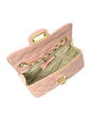 Borsa a tracolla Milena rosa in vera pelle