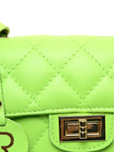 Borsa a tracolla Milena in vera pelle Verde