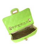 Borsa a tracolla Milena in vera pelle Verde