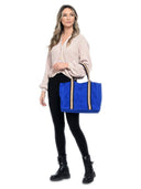 Borse Borsa a mano Anika in pelle naturale Blu elettrico