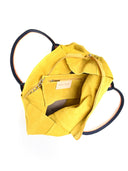 Isabella Rhea geanta de umar Anika piele naturala  Galben