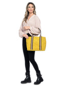 Isabella Rhea geanta de umar Anika piele naturala  Galben