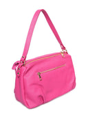 Borsa a tracolla Felicity in pelle naturale fucsia