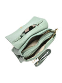 Borsa a mano Roberta M Bella in pelle naturale Verde chiaro
