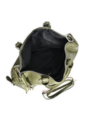 Roberta M Geanta de mana  Bria piele naturala  Verde