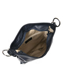 Borsa a tracolla Cleo blu scuro in vera pelle