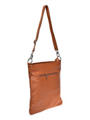 Borsa a tracolla Cleo cognac in vera pelle