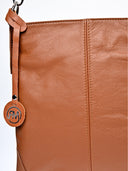 Borsa a tracolla Cleo cognac in vera pelle