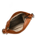 Borsa a tracolla Cleo cognac in vera pelle