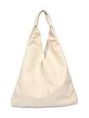 Borsa shopper Eliza beige in vera pelle