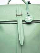 Carla Ferreri Rucsac Parisa piele naturala verde deschis