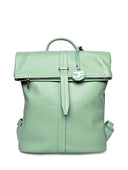 Borse zaino Parisa, pelle naturale verde chiaro