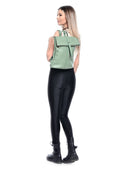 Carla Ferreri Rucsac Parisa piele naturala verde deschis