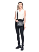 Borse Borsa a tracolla Nara in vera pelle Nero