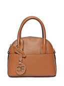 Borsa a mano Suki cognac in vera pelle