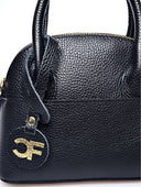 Borsa a mano Suki in vera pelle nera