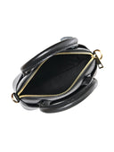 Borsa a mano Suki in vera pelle nera