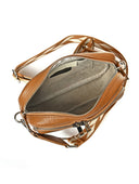 Borsa a tracolla Hazel, vera pelle color cognac